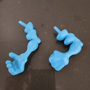 Mr. Potato Head Blue Arms Muscles Hands Replacement Part Piece